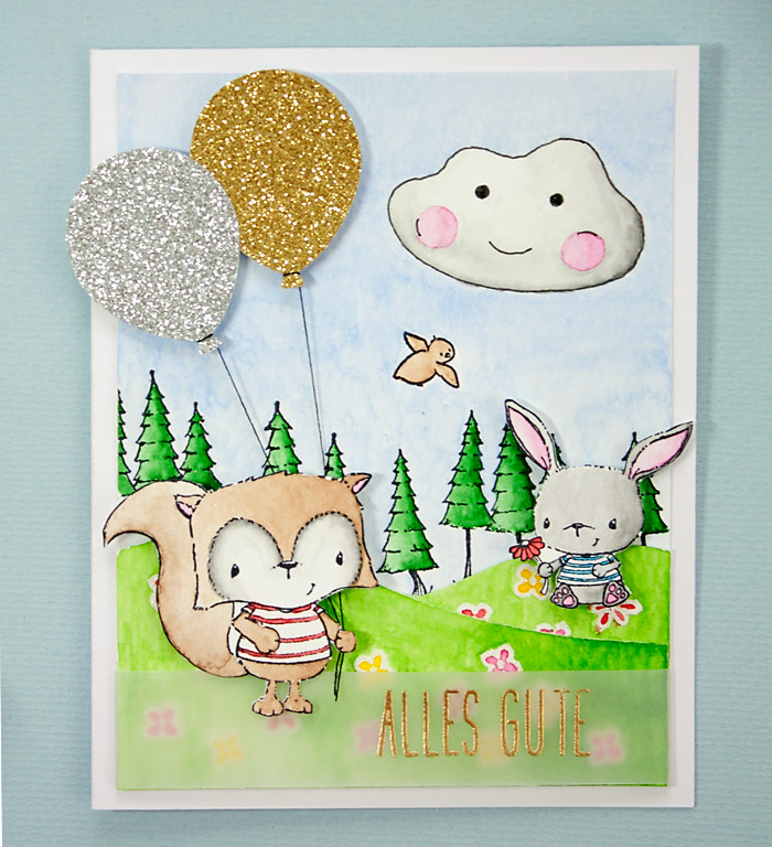 Tierische Geburtstagskarten | Purple Onion Designs