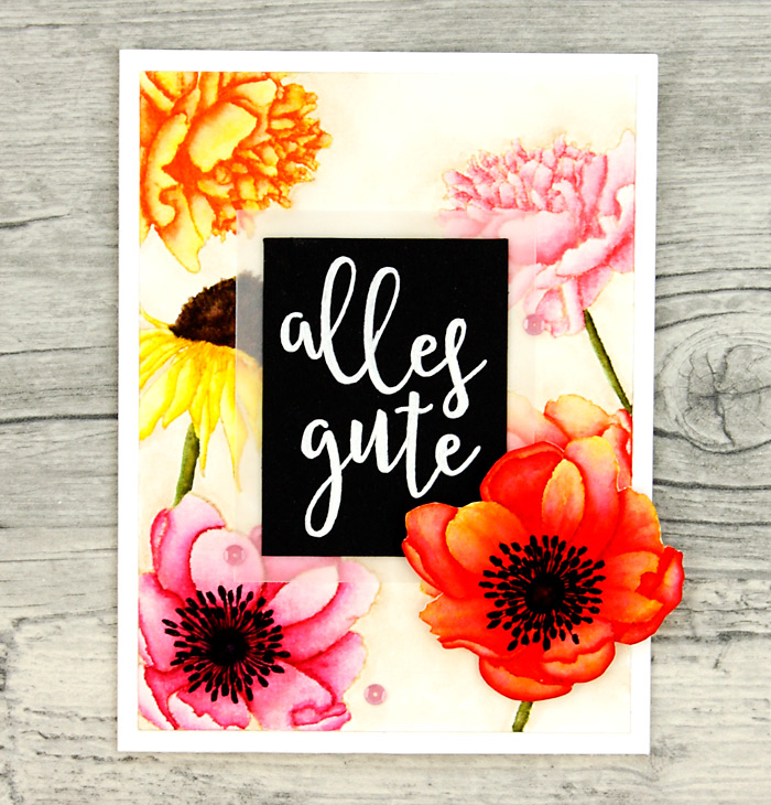 wieesmirgefaellt.de | Sommerblümchen - Summer flowers | Sophisticated script Concord & 9th + Flower Garden Stampers Anonymous