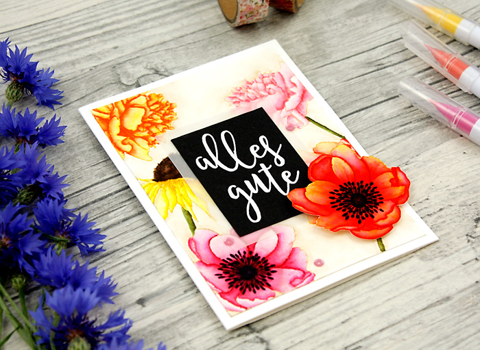 wieesmirgefaellt.de | Sommerblümchen - Summer flowers | Sophisticated script Concord & 9th + Flower Garden Stampers Anonymous