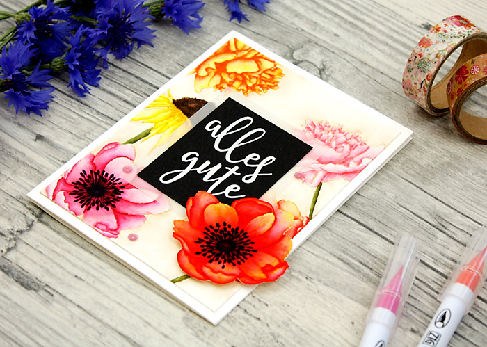 wieesmirgefaellt.de | Sommerblümchen - Summer flowers | Sophisticated script Concord & 9th + Flower Garden Stampers Anonymous