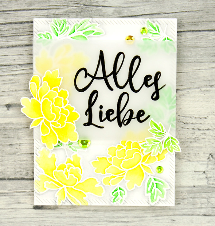 wieesmirgefaellt.de | Sommerblümchen - Summer flowers | Sophisticated script Concord & 9th + Peony Scrolls Altenew