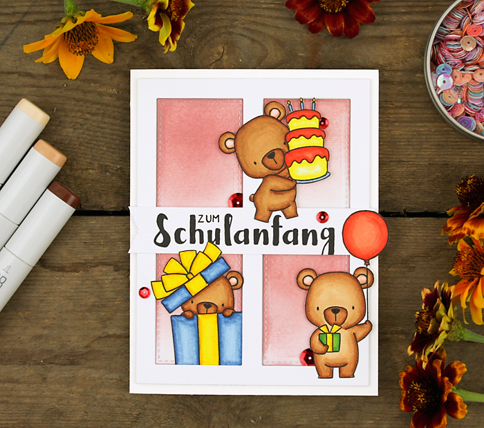 wieesmirgefaellt.de | Bärige Glückwünsche - Beary wishes | My Favourite Things Beary Special Birthday | Copic Aquarell Watercolor