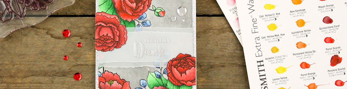 wieesmirgefaellt.de | Blumige Dankeskarten - Flower thank you cards | Mama Elephant  Organic Blooms + Altenew Persian Motifs