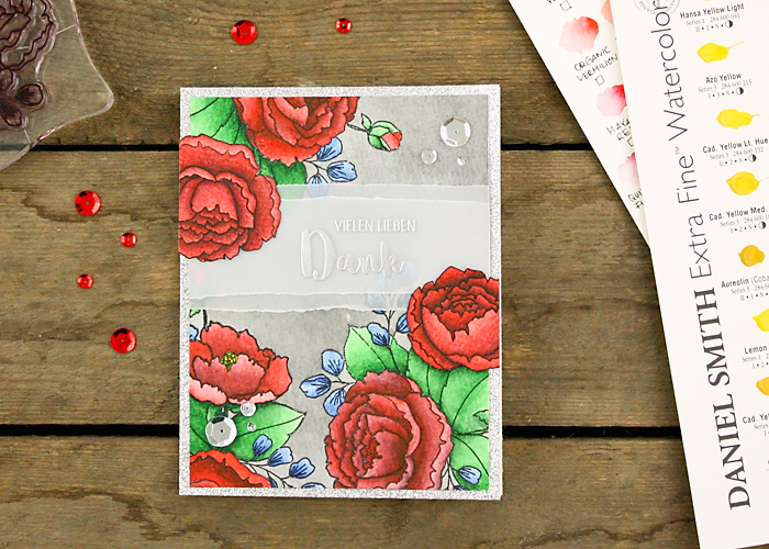 wieesmirgefaellt.de | Blumige Dankeskarten - Flower thank you cards | Mama Elephant Organic Blooms + Altenew Persian Motifs