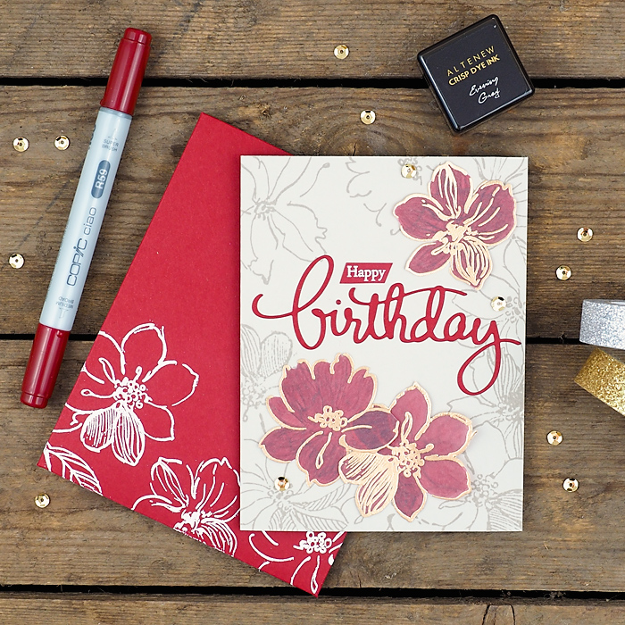 wieesmirgefaellt.de | Altenew Inspiration Challenge | Wild Hibiscus + Beautiful Day