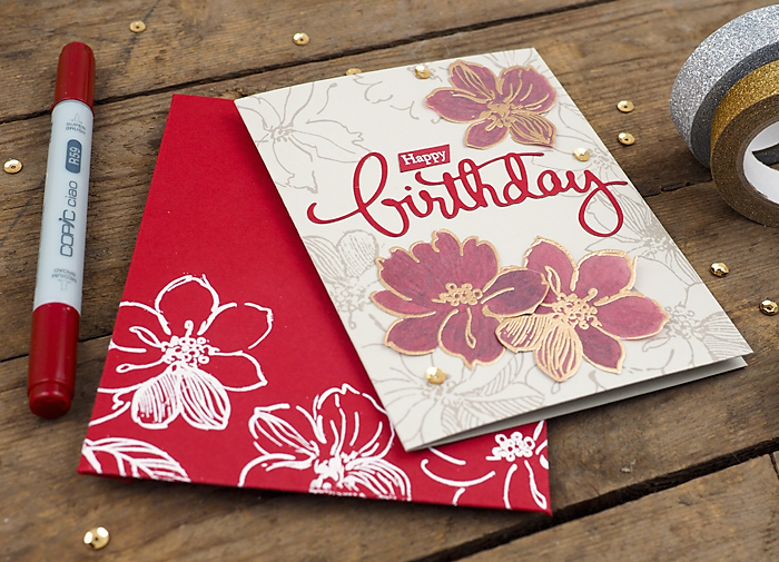 wieesmirgefaellt.de | Altenew Inspiration Challenge | Wild Hibiscus + Beautiful Day